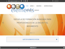 Tablet Screenshot of elementssystem.com